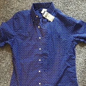 Men’s Polo slim fit short sleeve button up